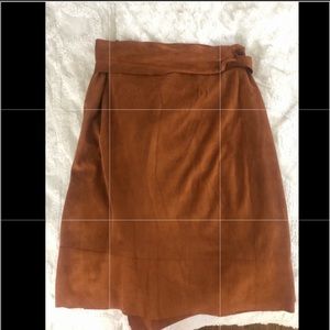 Ralph Lauren 100% genuine leather wrap skirt